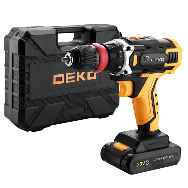 Дрель аккумуляторная DEKO DKCD 20 FU-Li SET3 20v 2*1.5Ah Li-Ion   063-4177 