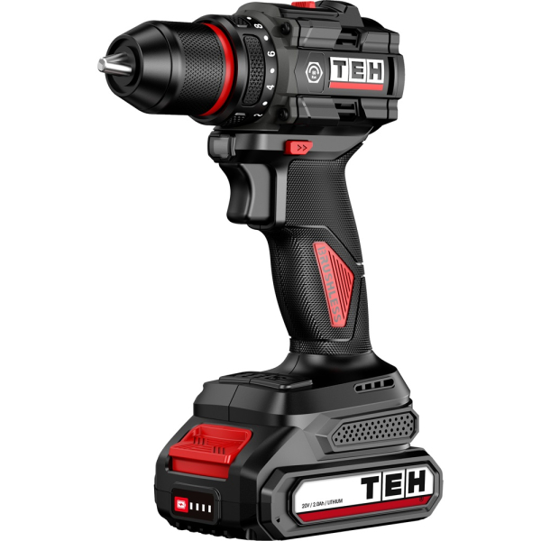 Дрель аккумуляторная 20V TEH TDBL320-2B