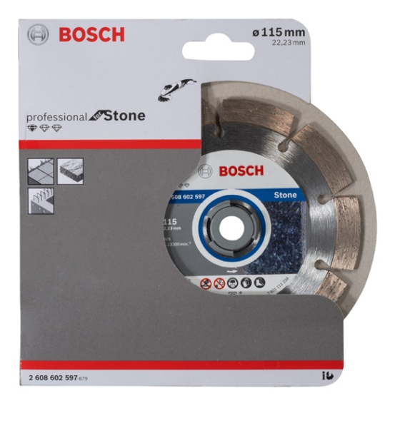 Диск алмазный BOSCH Stone 115*22.2 сегмент   2.608.602.597