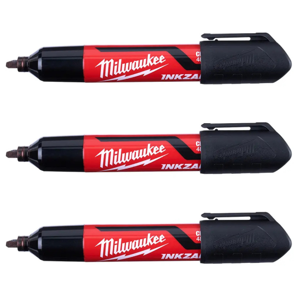 Маркер Milwaukee INKZALL черный 3 шт