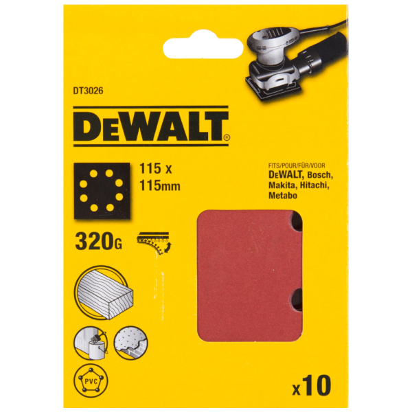 Лента шлифовальная DEWALT 115*115 Р-40   DТ 3020 QZ