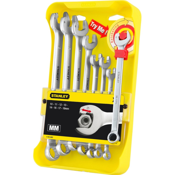Набор STANLEY из 8-ми комбинированных гаечных ключей     4-95-660