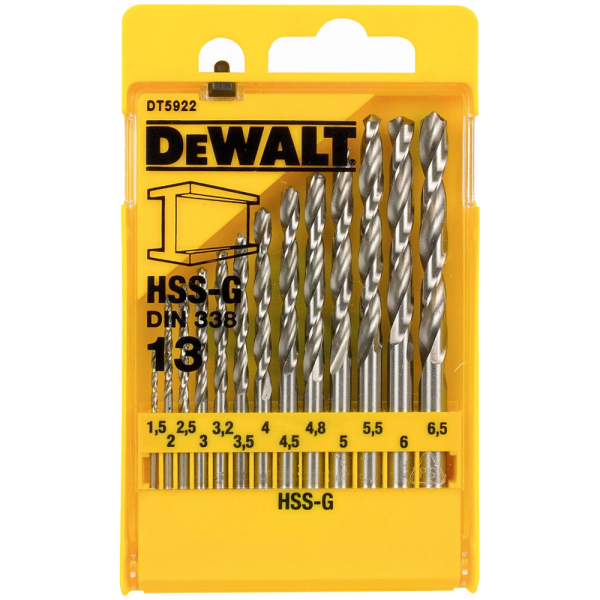 Набор сверл DEWALT DT 5922 по металлу из 13 штук