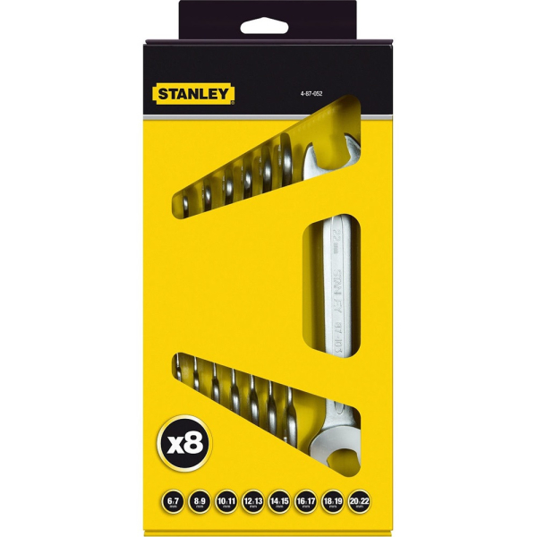 Набор STANLEY из 8-ми рожковых гаечных ключей     4-87-052