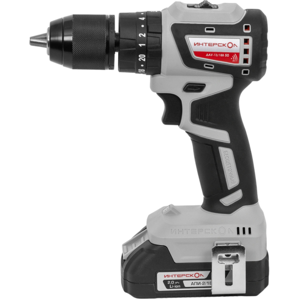 Дрель аккумуляторная Интерскол ДАУ-13/18В 50 АПИ кейс 2,0Ач