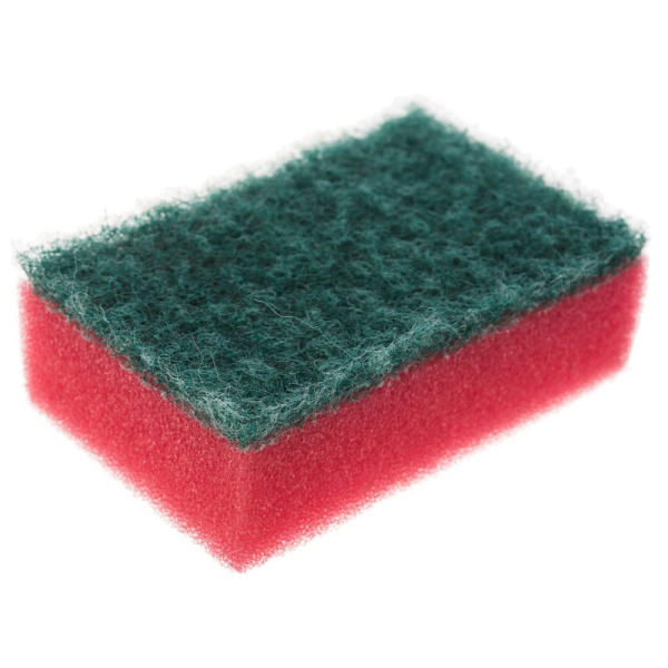 Губка бытовая с чистящим слоем GRASS "MIDI" 10 шт.   IT-0570