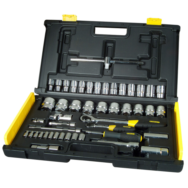 Набор торцевых головок 1/4"и 1/2'' STANLEY UPTIER 65шт     1-94-659