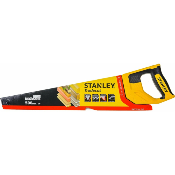 Ножовка STANLEY TRADECUT по дереву с закаленным зубом 7х500мм     STHT20350-1