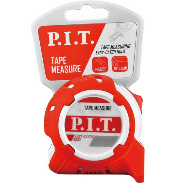 Рулетка с фиксатором P.I.T. 8 м x 25 мм   HTPM02-2508