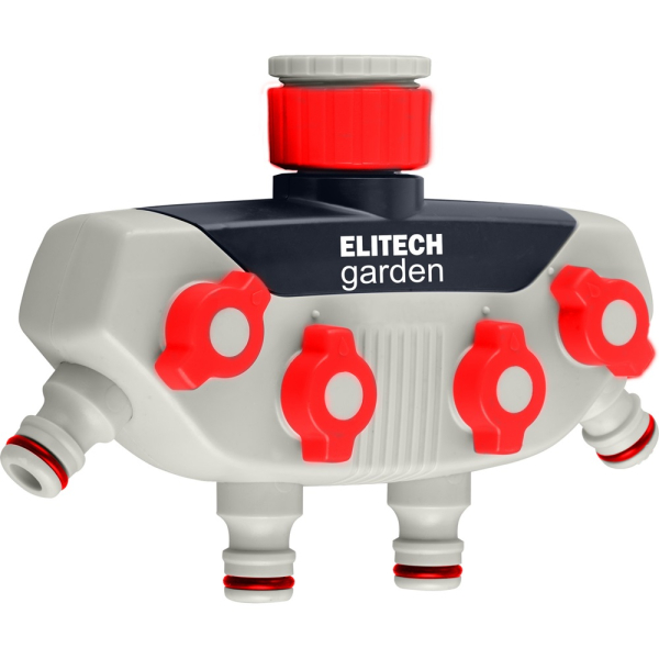 Распределитель потоков ELITECH Garden 4-х канальный 3/4" 1"   HF 002