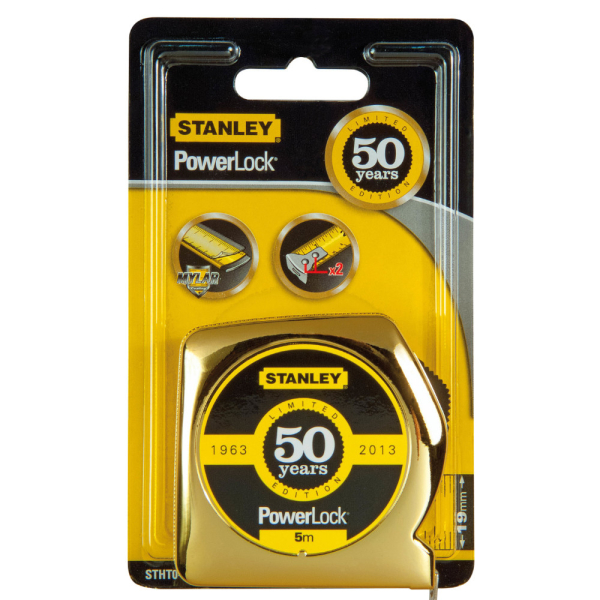 Рулетка STANLEY POWERLOCK 5м*19мм золотая     STHT0-33353
