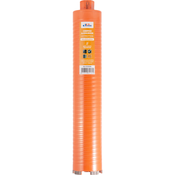 Сверло алмазное сухое DIAM ProfiDiam 82x450x5хM22 по бетону   310246