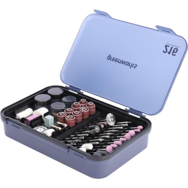 Набор оснастки GREENWORKS для граверов в кейсе ( 216 шт.)   3503507