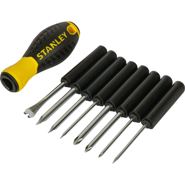 Отвертка STANLEY "MULTIFUNCTIONAL с 9-тью вставками     0-62-511