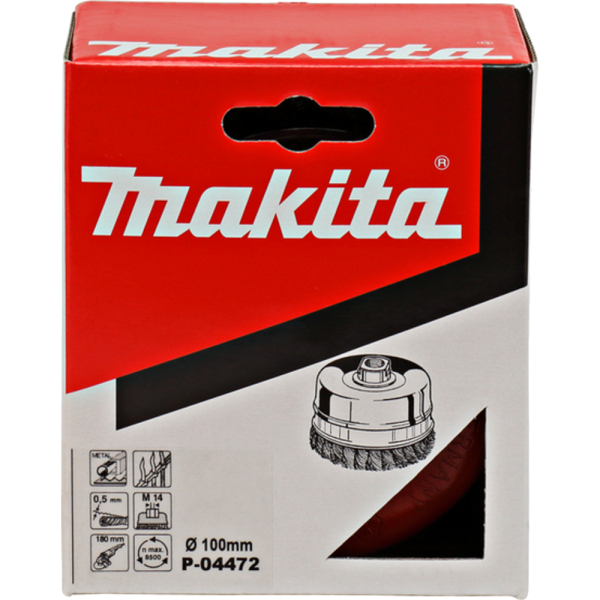 Щетка Makita 100 мм круглая витая для УШМ   P-04472