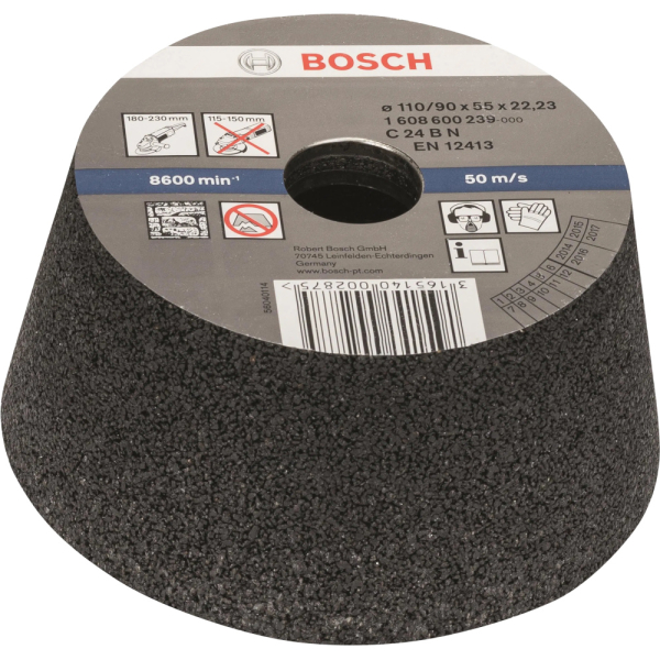 Диск абразивный BOSCH 90-110 мм конусный чашечный К24     1.608.600.239