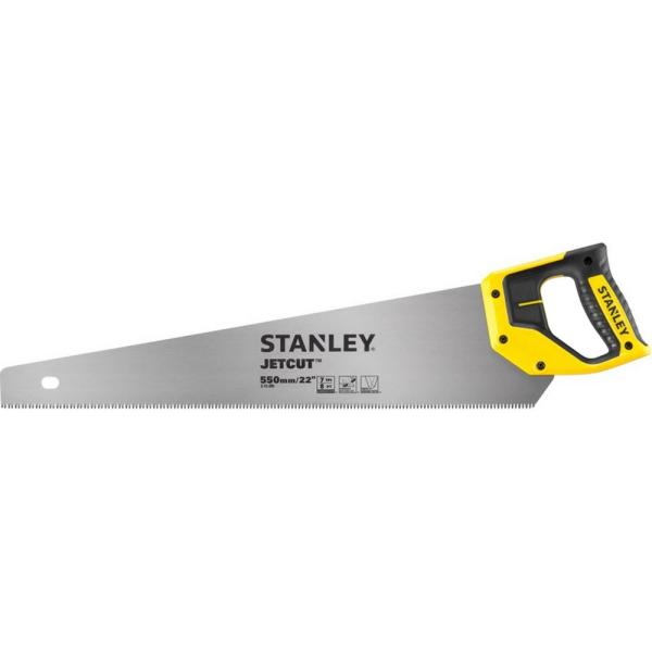 Ножовка STANLEY JET- CUT по дереву с закаленным зубом 7х550мм     2-15-289