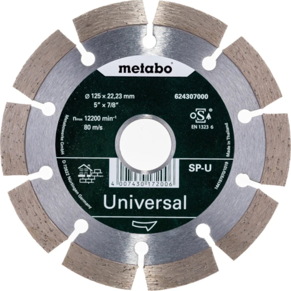Диск алмазный Metabo 125*22,2 мм сегмент