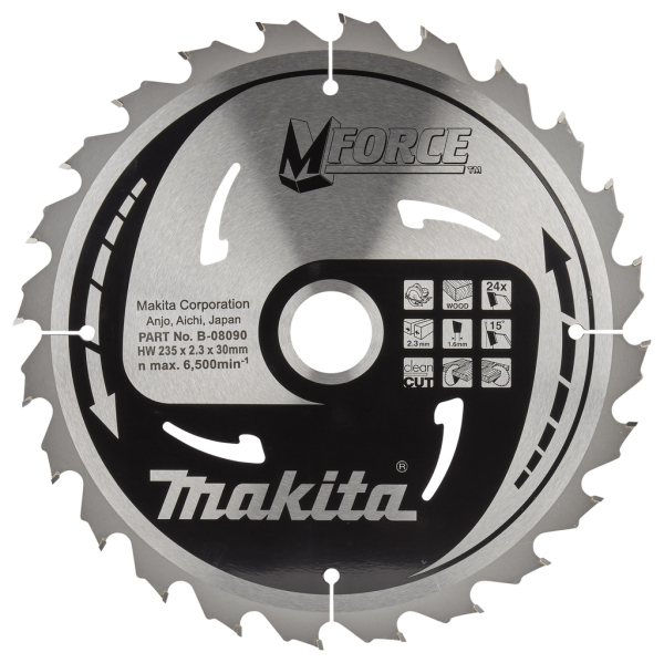 Диск п/п Makita 235*30*24 M-Force   (B-08090)