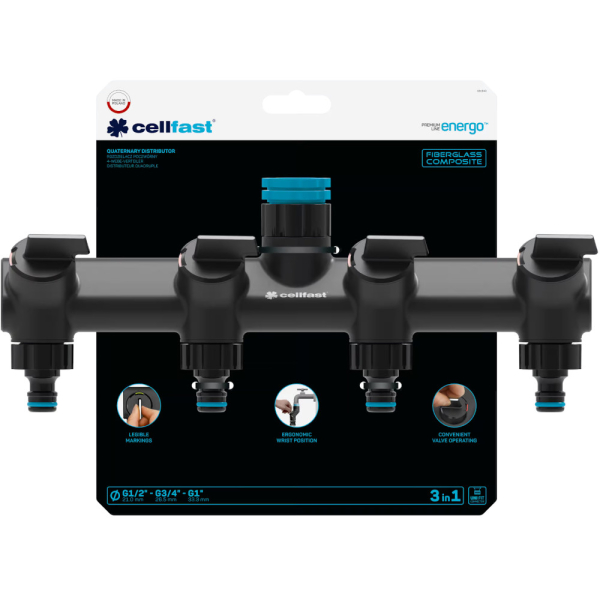 Распределитель CELLFAST ERGOLINE 4-х канальный