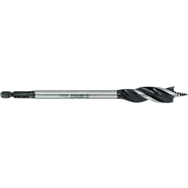 Сверло SENIX 14мм*1шт, HEX 1/4" по дереву трехзаходное   AEDS-0019