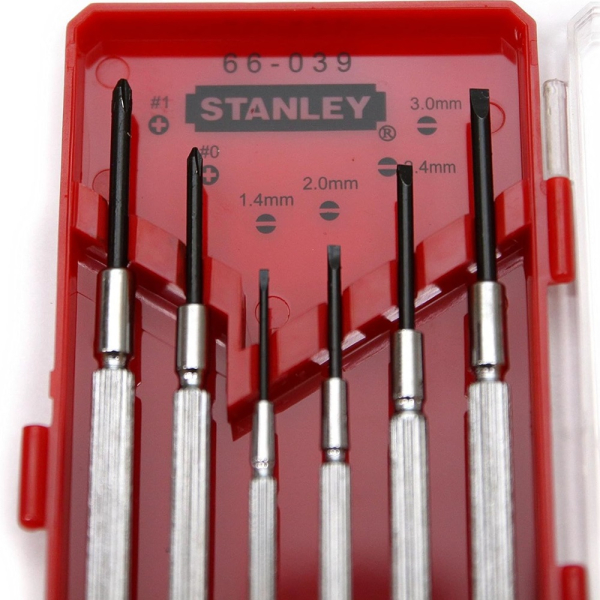 Набор отверток STANLEY WATCHMAKER 6 шт. для точной механики    1-66-039