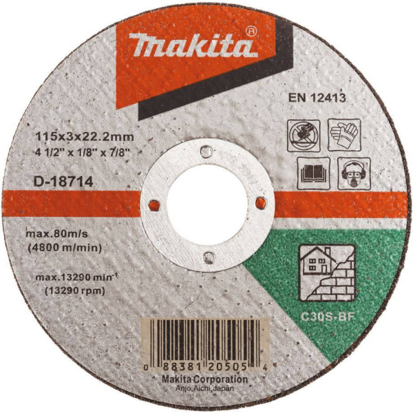 Диск абразивный Makita 115*3*22,2 камень   D-18714