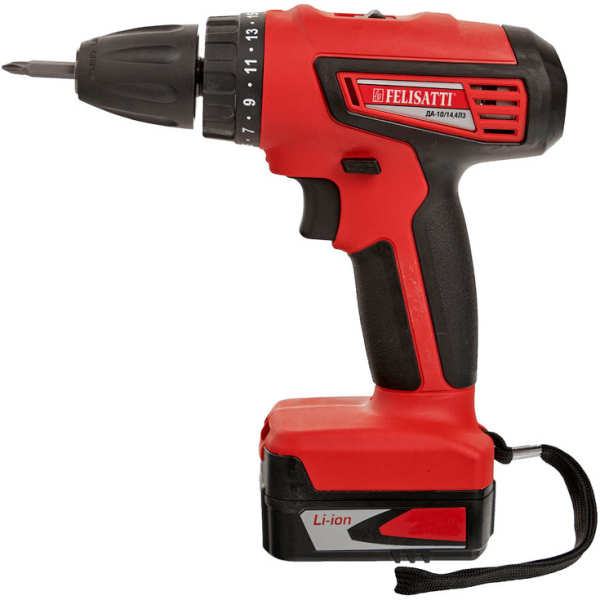 Дрель аккумуляторная FELISATTI ДА-10/14.4Л3