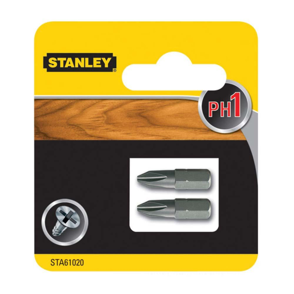Набор бит STANLEY PH 1*25мм из 2 штук  STA61020