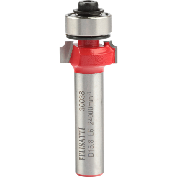 Фреза кромочная калевочная FELISATTI 16х6мм R1.6 хвостовик 8мм   30038