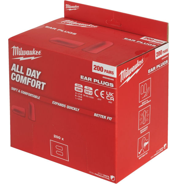 Вкладыши Milwaukee противошумные 200 шт