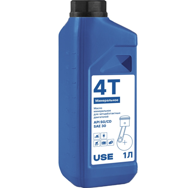 Масло USE 4-х тактное минеральное SAE 30 1 л     USE-30014