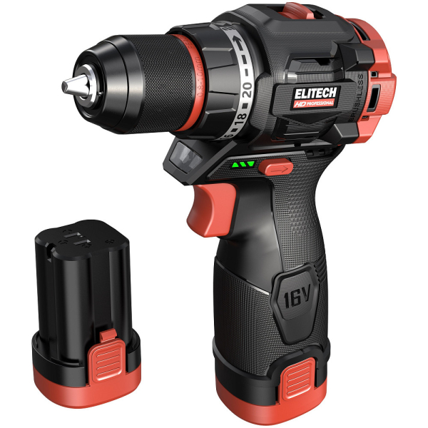 Дрель аккумуляторная ELITECH CD 16L2 (E2201.039.01)