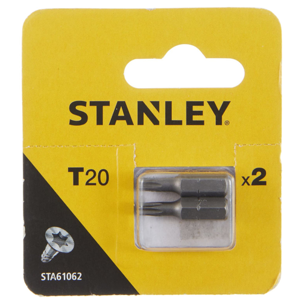 Набор бит STANLEY T 20*25мм из 2 штук  STA61062