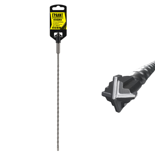 Бур ГРАНИТ SDS+ Quadro-X 5,0*310