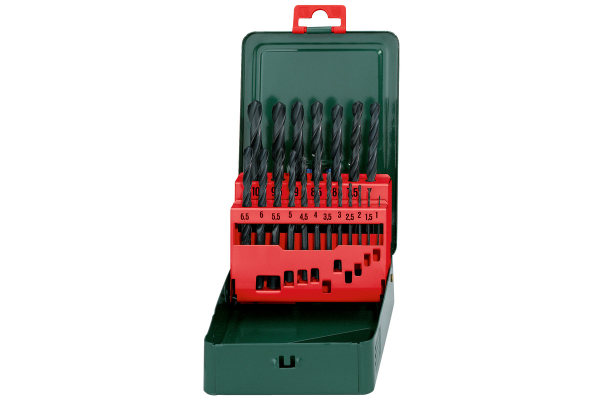 Набор сверл Metabo HSS-R по металлу 19 шт   (27151)