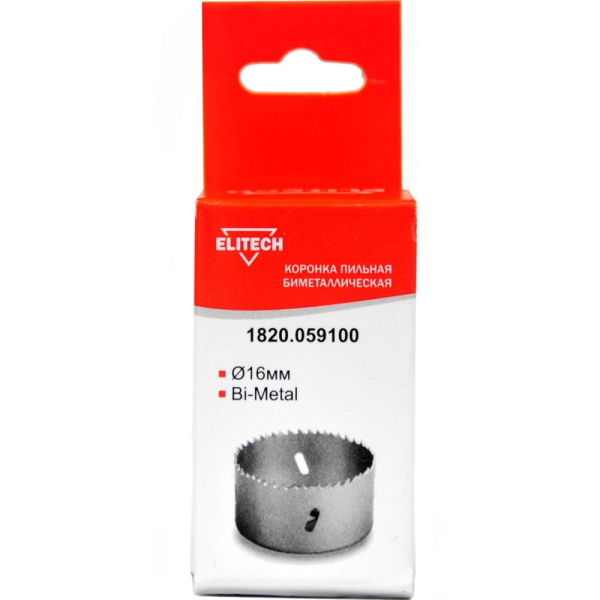 Цифенбор биметаллический ELITECH 16 мм