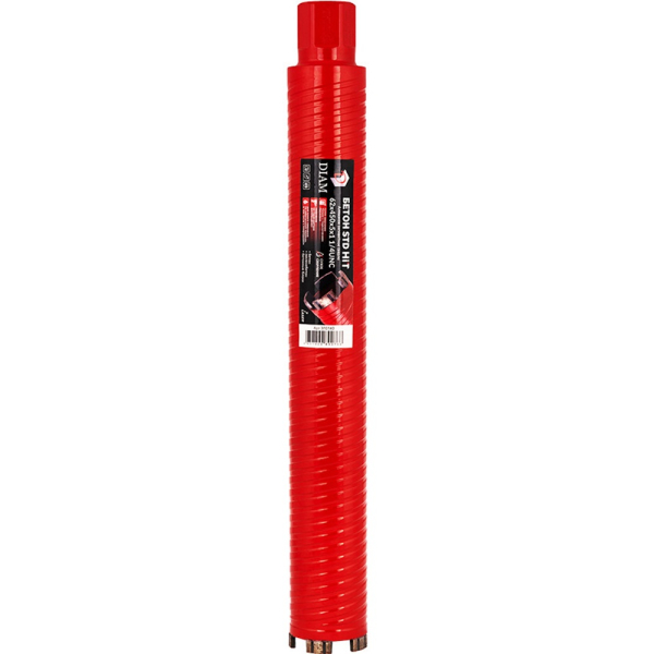 Сверло алмазное DIAM 62x450х1/4 UNC STD HIT по бетону   310140