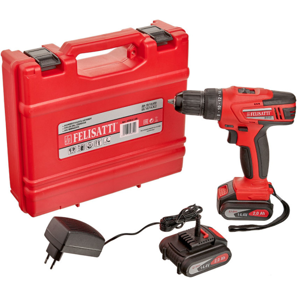 Дрель аккумуляторная FELISATTI ДА-10/14,4Л2