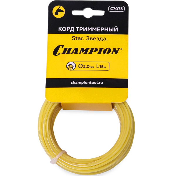 Леска CHAMPION Star 2.0мм*15м (звезда) в мотке   C7075