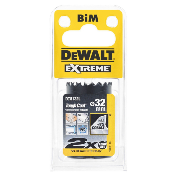 Цифенбор с карбидным покрытием DEWALT DT 8132 L 32*37 мм