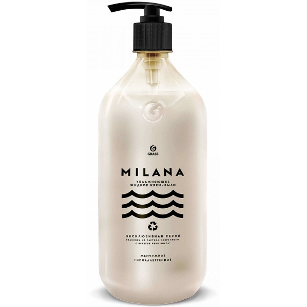 Крем-мыло GRASS "Milana" Жемчужное 1л   125696