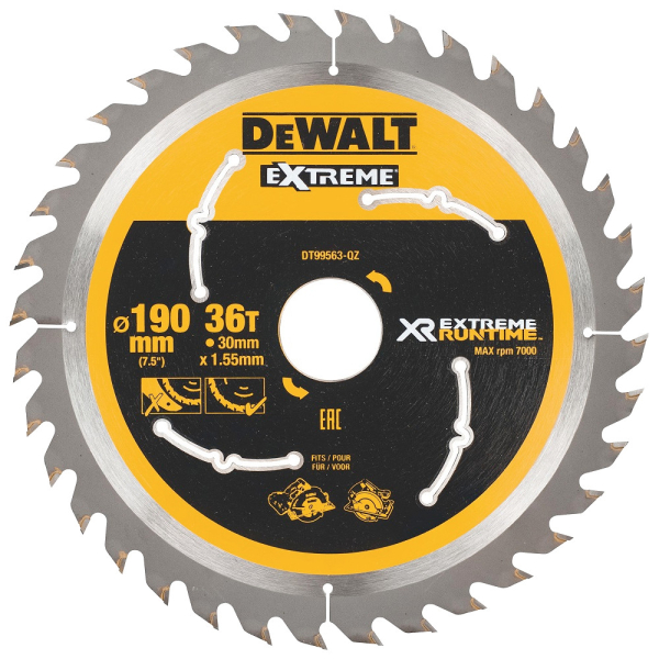 Диск п/п DEWALT DT 99563  190*30*36