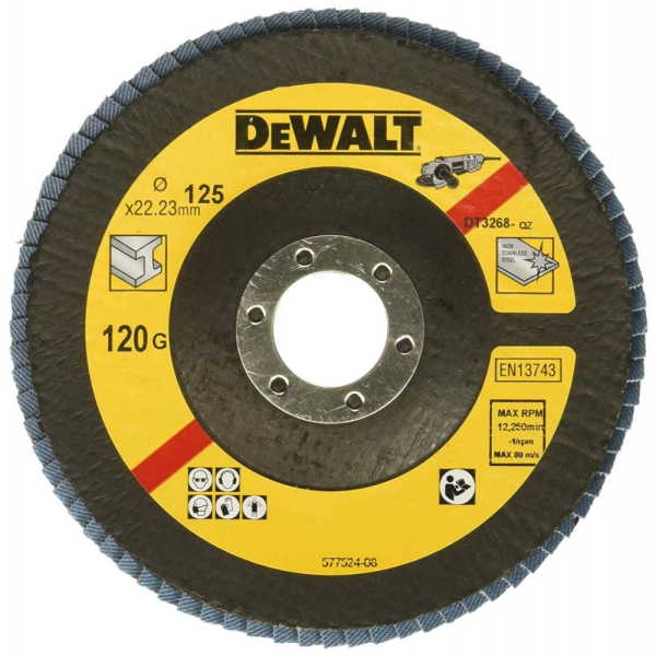 Диск лепестковый DEWALT EXTREME DT3268 125*22мм К120