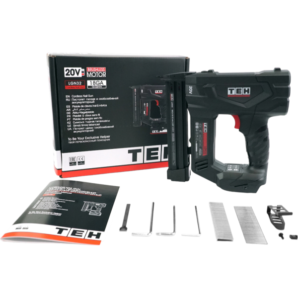 Пистолет гвозде и скобозабивной аккумуляторный 20V (без АКБ и ЗУ) TEH LGN32