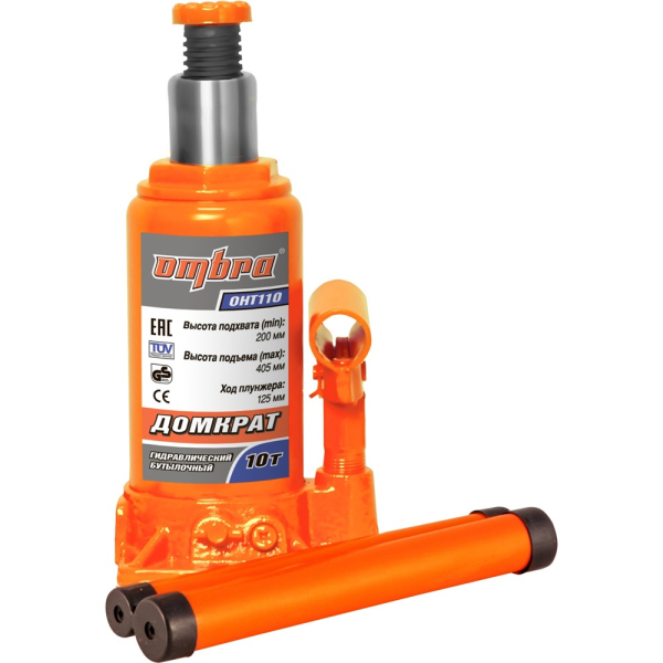 Домкрат OMBRA гидравлический бутылочный 10 т