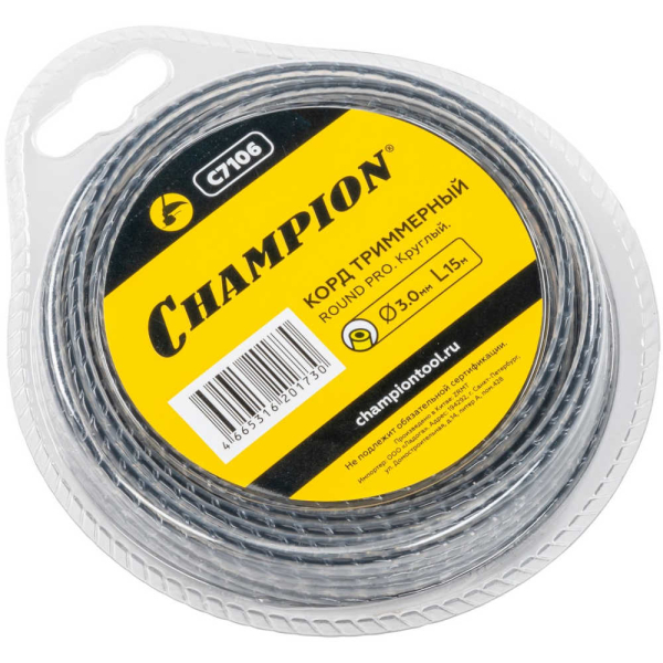 Леска CHAMPION Round PRO 3,0*15 м (круг 2к)   C7106