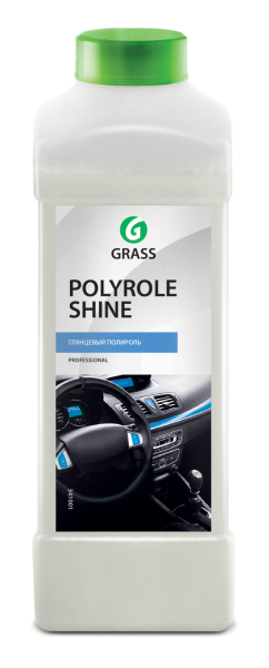 Полироль глянцевый GRASS "POLYROLE SHINE" для кожи резины и пластика 1л   341001