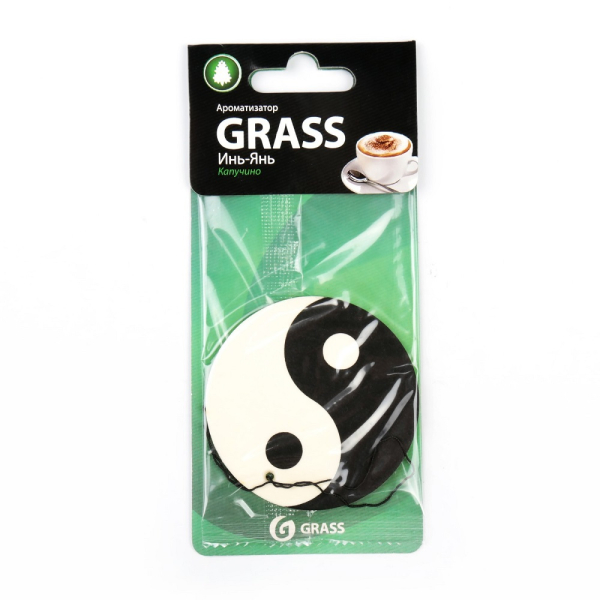Ароматизатор картонный GRASS Инь Янь Капучино    ST-0397