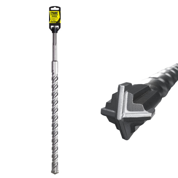 Бур ГРАНИТ SDSmax Quadro-X 30*570